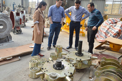 hose pump customer visit our factory