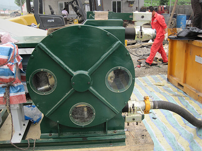 Peristaltic hose tubing pump for drill