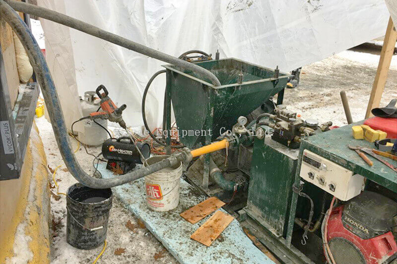 shotcrete pump for dome project