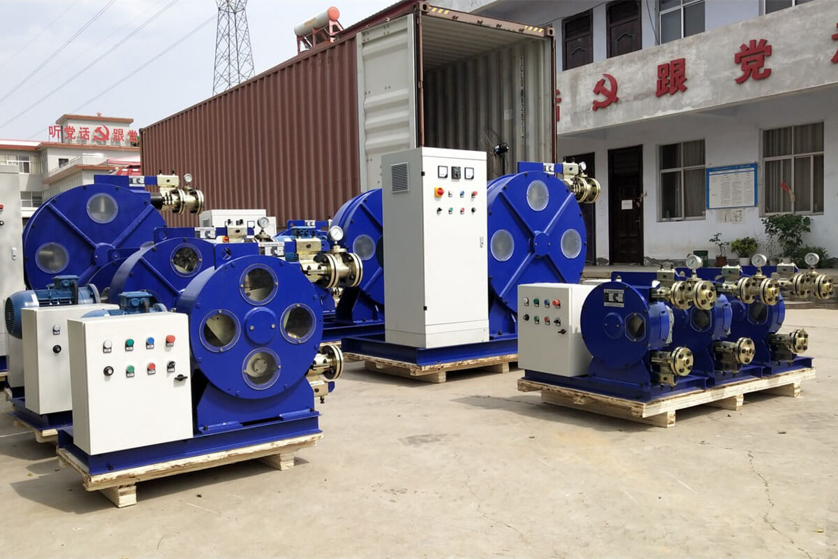 mining slurry conveying hose pump