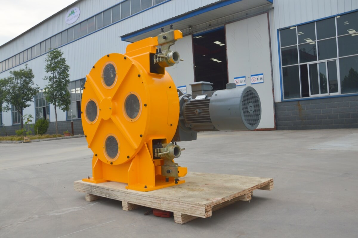 peristaltic hose pump for pumping sulfuric acid
