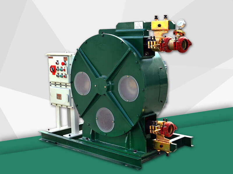 hose squeeze pump for pumping oil base