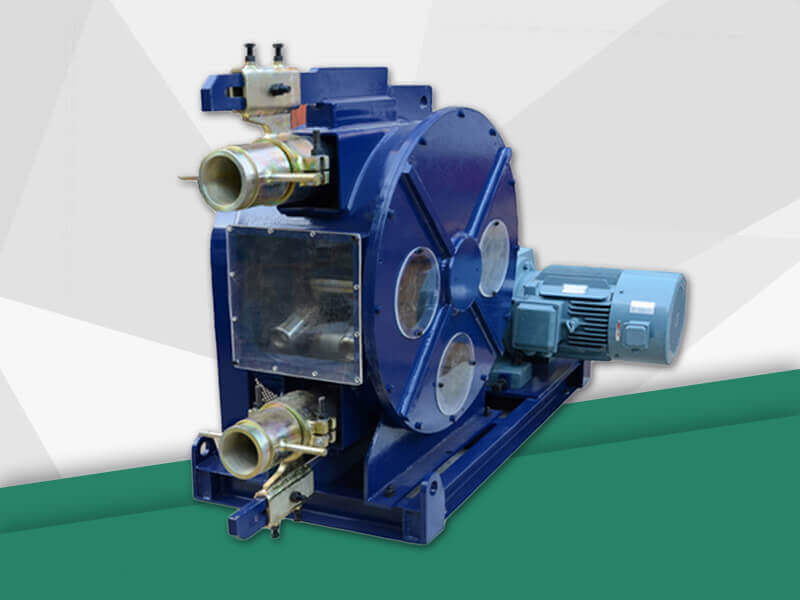 peristaltic squeeze pump pumping sludge