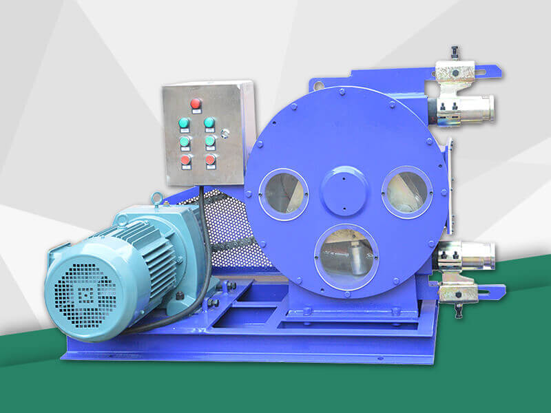 peristaltic squeeze pump for conveying mortar