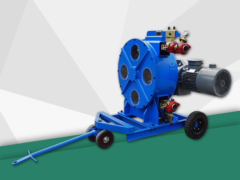 hose pump pumping foam concrete